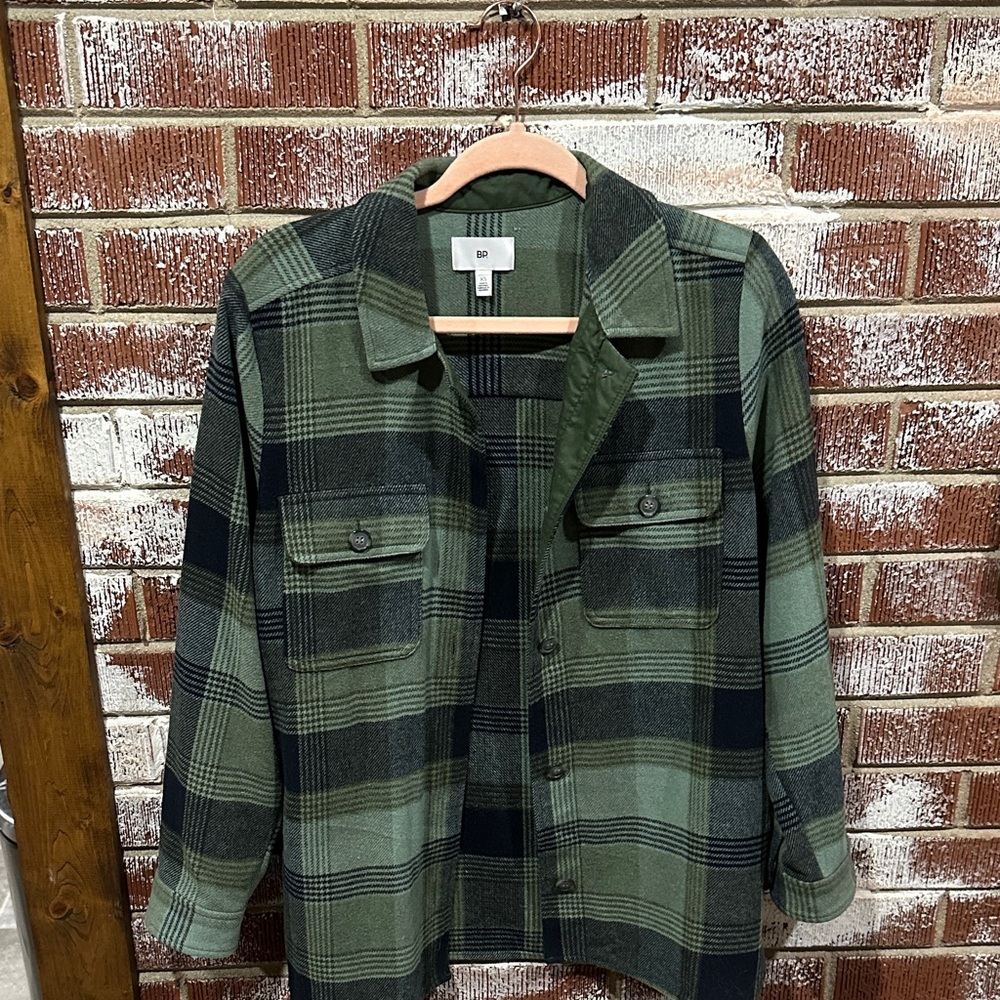 BP Plaid Shacket Long Sleeve Shirt Jacket Warm Women's XS